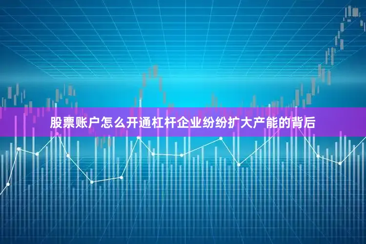 股票账户怎么开通杠杆企业纷纷扩大产能的背后